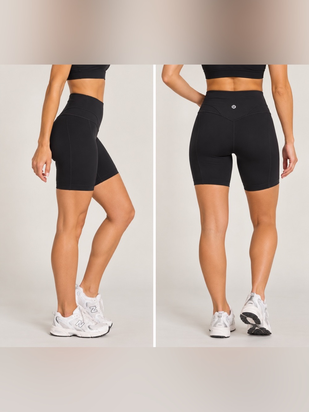 Lululemon Align Curve Seam High-Rise Short 6” Black Size 4